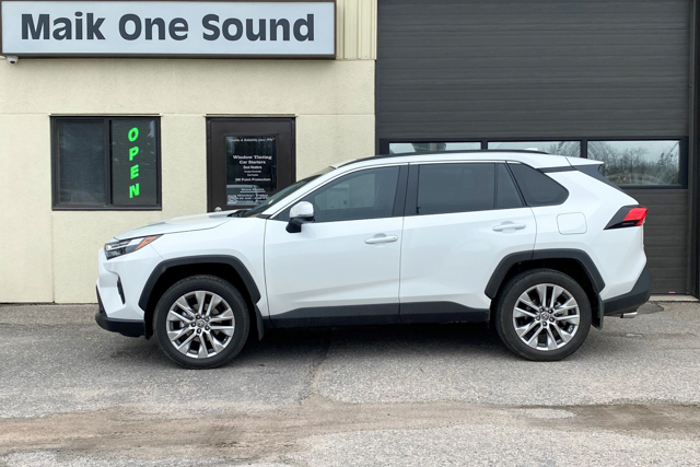 Toyota 2024 Rav4 with professional window tint in North Bay